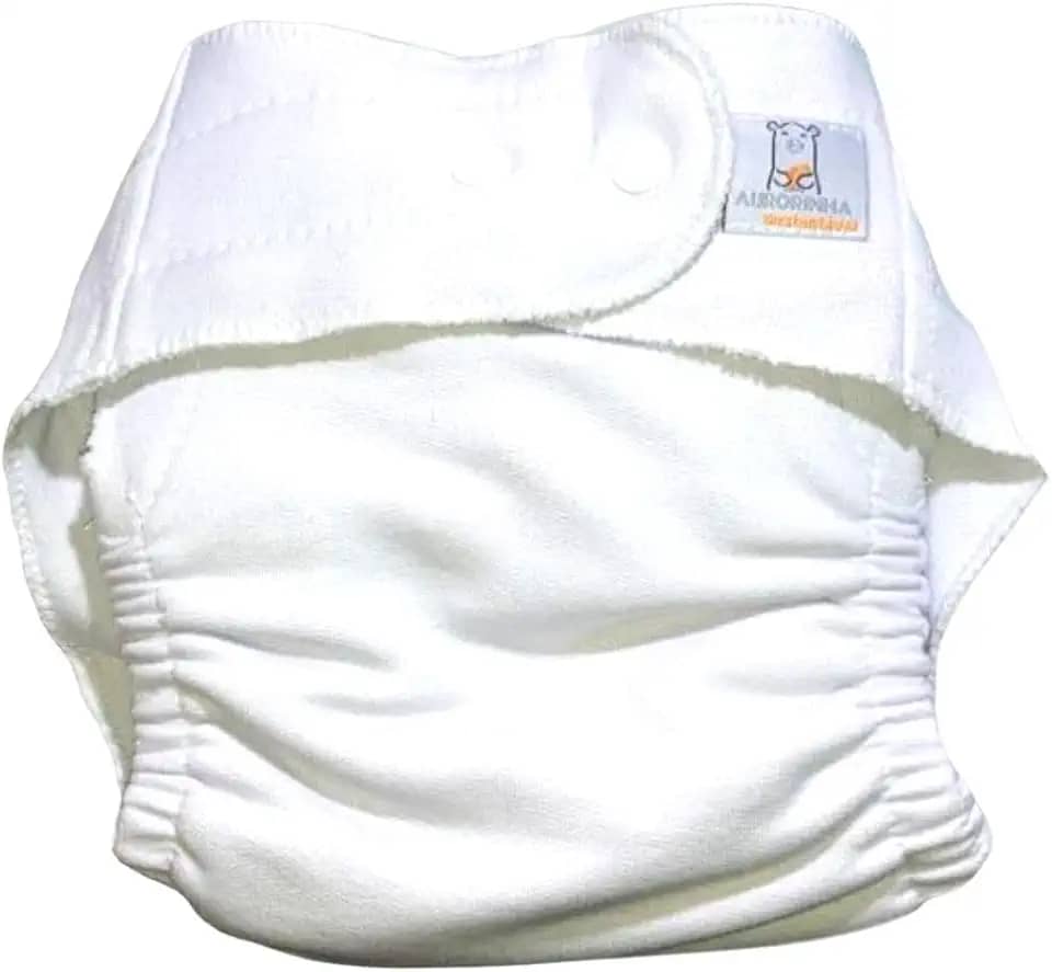 Fralda Ecológica AURORINHA Absorvente CONTORNO Pocket Noturno Tamanho Único 4kg/18kg (Branco)