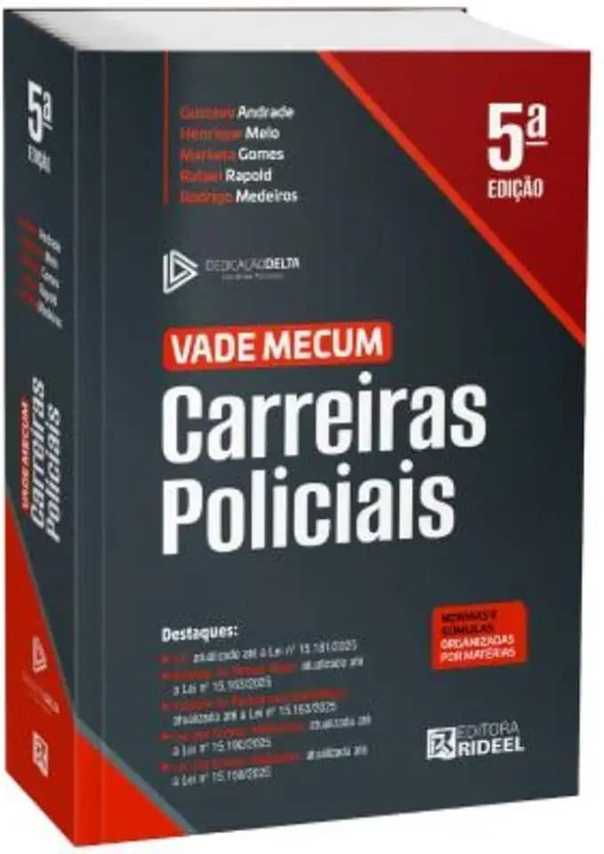 VADE MECUM CARREIRAS POLICIAIS - DEDICAÇÃO DELTA