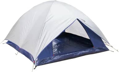 Nautika, Barraca De Camping Dome 3 Pessoas Tipo Iglu, Sobreteto Completo, Suporta Até 1800mm Coluna D'água, Conjunto De Estacas E Cordas Para Fixação E Sacola Para Transporte, Super Completa, Cinza