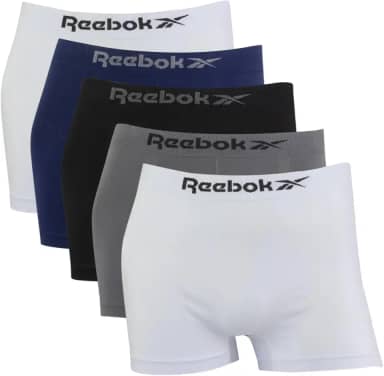Kit 5 Cuecas Reebok Boxer Classic Microfibra Sortido Sortido