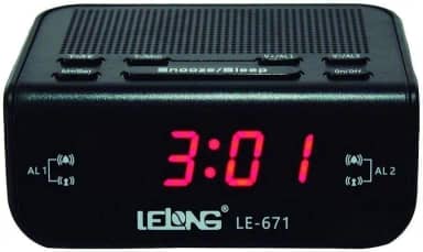 Radio Relógio Lelong LE 671 - Acompanha manual de instruções