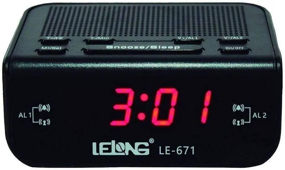 Radio Relógio Lelong LE 671 - Acompanha manual de instruções