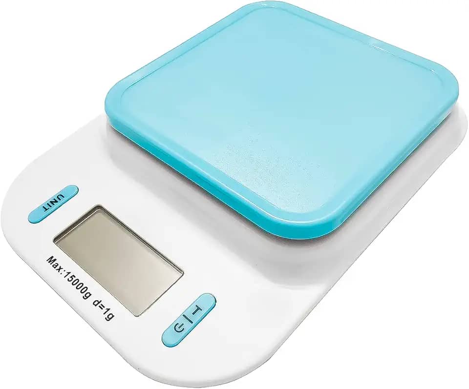 Balança Digital De Alta Precisão E Resistente 15kg Cozinha Mercado Padarias Dieta E Nutrição Tela lcd e Função Tare