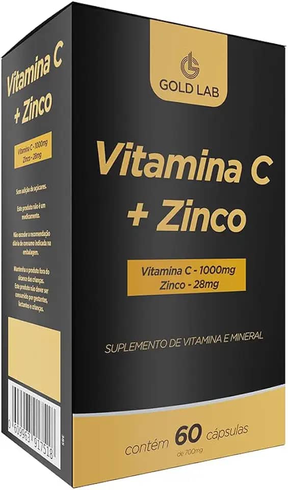 Vitamina C + Zinco C/60 Cápsulas - Gold Lab