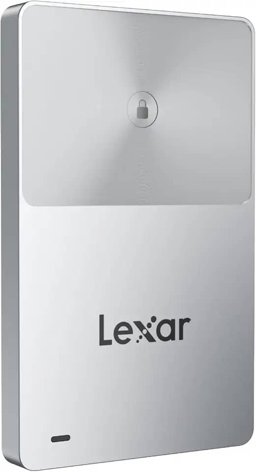 Lexar TouchLock SSD portátil 512 GB com criptografia NFC de um toque, unidades externas de estado sólido USB 3.2 Gen2, suporte magnético para telefone SSD para iPhone 17/16, tablet, PC