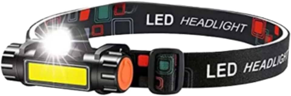 Lanterna De Cabeça Led Potente Recarregável USB e À Prova D'Água 4 Modos de Iluminação Ajustável Para Uso em Acampamento Trilha Pesca Corrida Ciclismo Premium [VALUANCE]