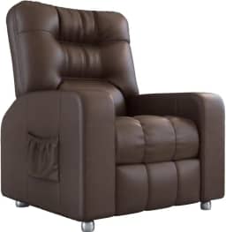 Poltrona do Papai Reclinável Azera Matrix Corino Marrom