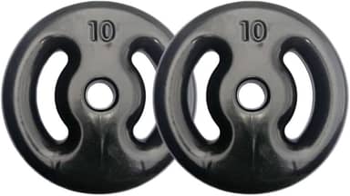 Kit Com 02 Anilhas Emborrachadas De 10kg