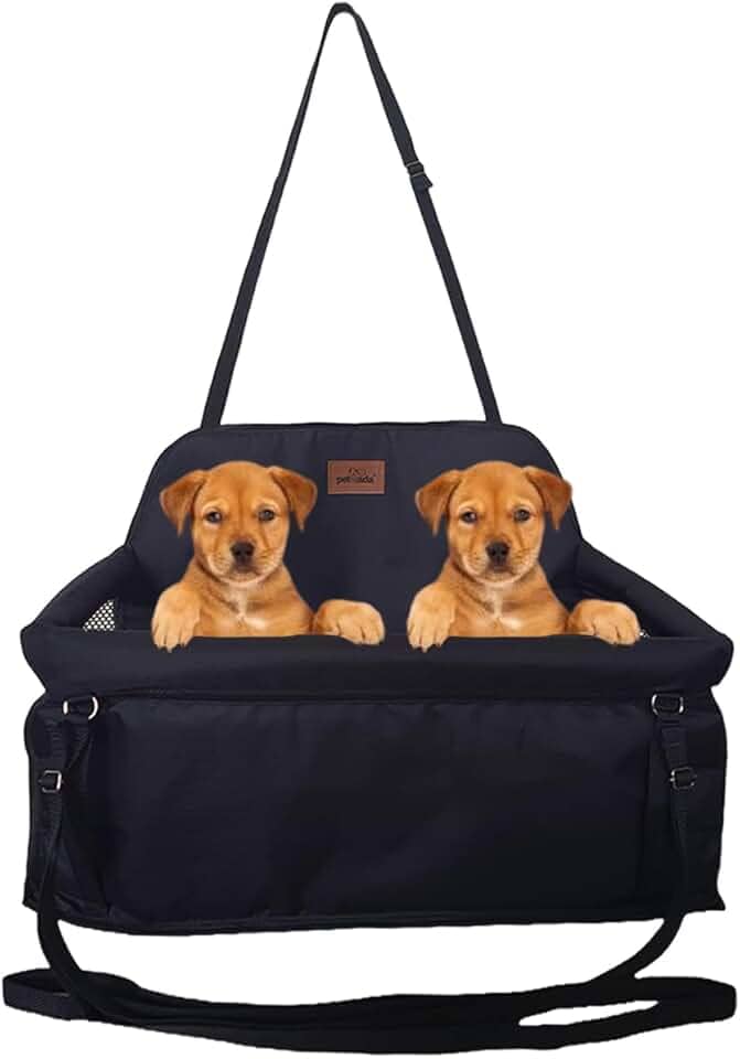 Cadeirinha Assento Dupla Para Viajar Com 2 Pets no Carro Cães Gatos Viagem Segura Confortável Até 30kg