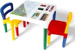 Mesa Didática Infantil Com Cadeiras 49cm - Mesinha Educativa de Atividades para Criança