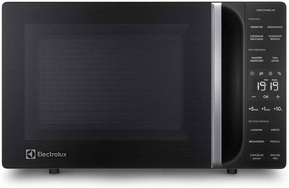 Micro-ondas Electrolux 23L Preto Efficient com Descongelamento Assistido (ME23P) - 127V