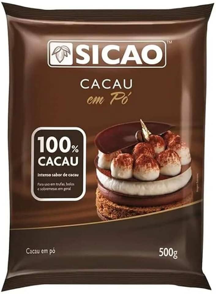 Cacau em pó 100% Sicao 500g