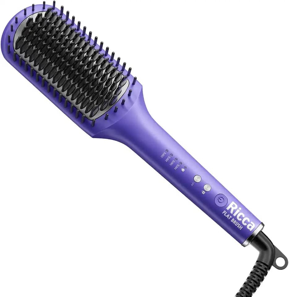Ricca Flat Brush Escova Alisadora