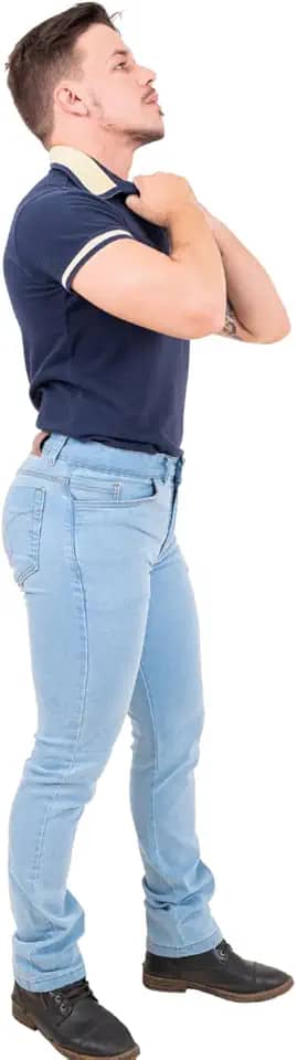 Calça Jeans Plus Size Masculino Tamanho Plus Modelo Country 50 a 56 Tradicional - Coll Jeans