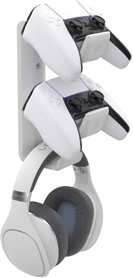 Suporte Parede Compativel Com 2 Controles E Headset Xbox Ps5