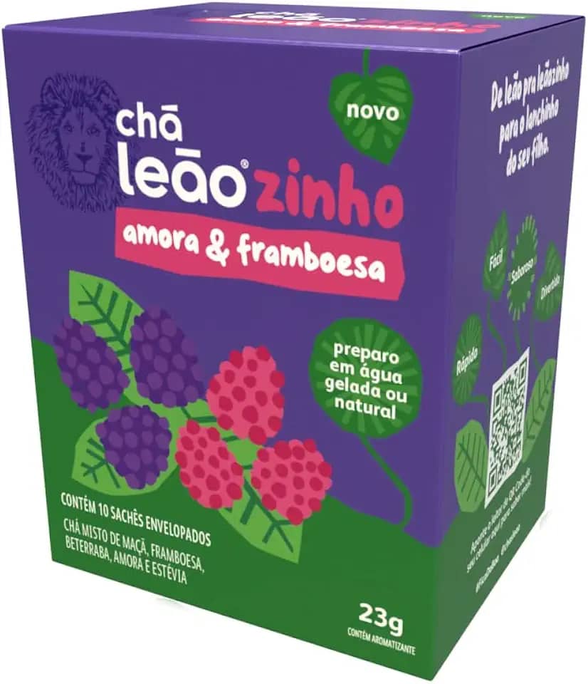 Leão Cha Leaozinho Framboesa+Amora 12X10