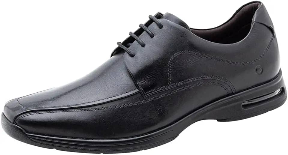 Sapato Smart Comfort Air Spot Preto Cadarço