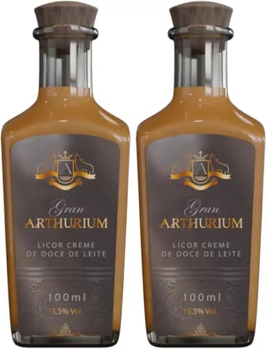 Kit Mini Licor Doce de Leite Gran Arthurium 100ml – 2 Garrafas