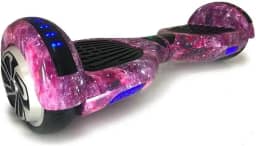 Hoverboard Skate Elétrico 6.5' com Bolsa Led Bluetooth Roxo Galáxia Brinovar