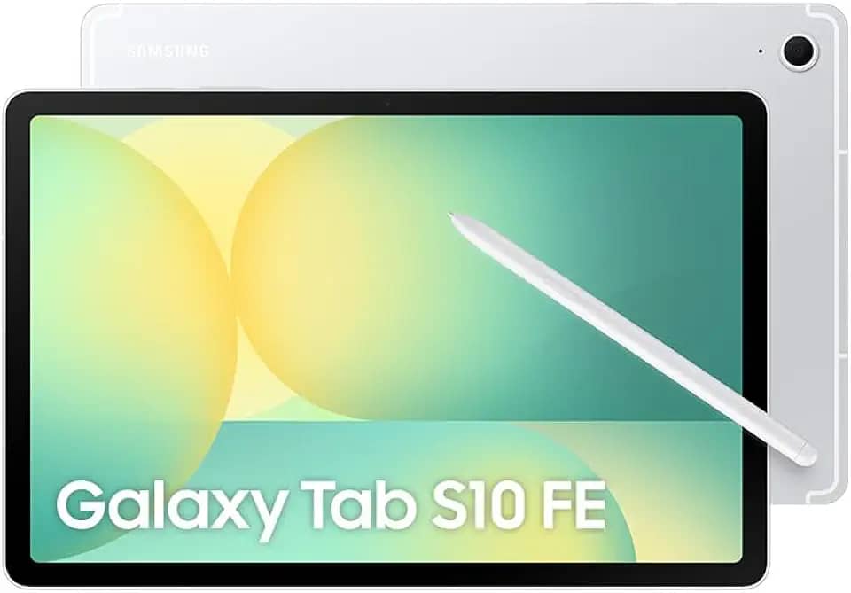 Tablet Samsung Galaxy Tab S10 FE, Prata, 128GB, 8GB RAM, Tela Imersiva de 10.9' 90Hz, Camera Traseira de 13MP, Câmera Frontal de 12MP Ultra Wide, Wifi 6, IP68, Android 15