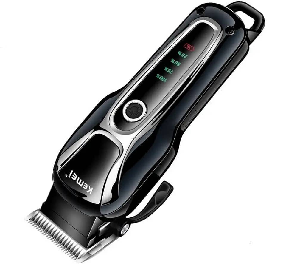 MAQUINA DE TOSA SEM FIO PROFISSIONAL PARA PETS KEMEI KM-1991