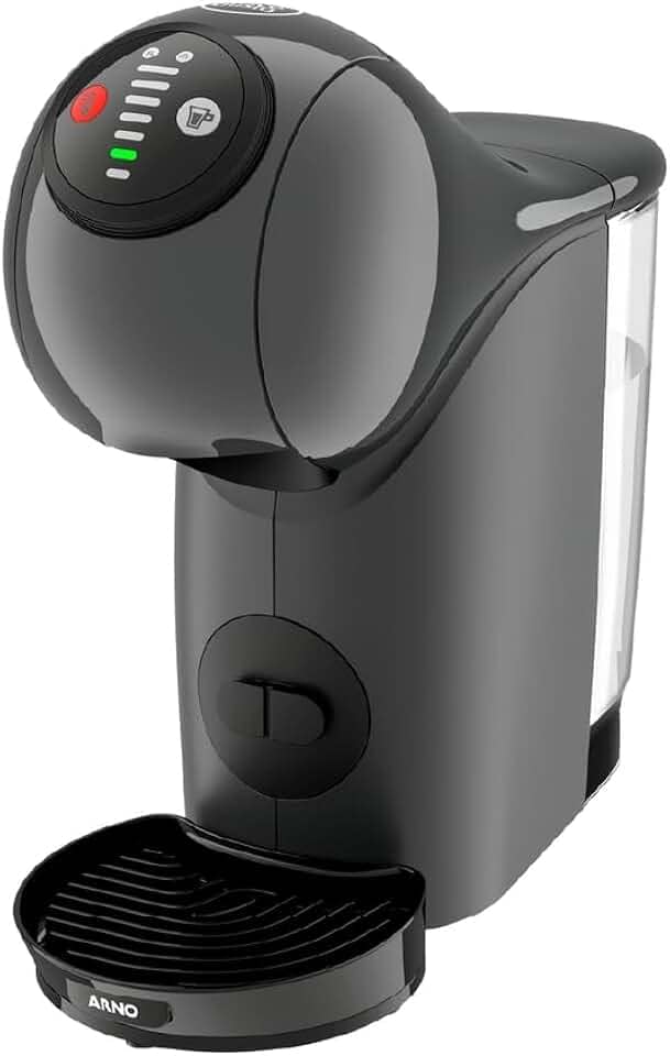 Cafeteira Arno Nescafé Dolce Gusto Genio S Basic Grafite DGS5, Multibebidas, 15 Bars, Função XL, Tanque Removível, Função Eco Mode, 110V