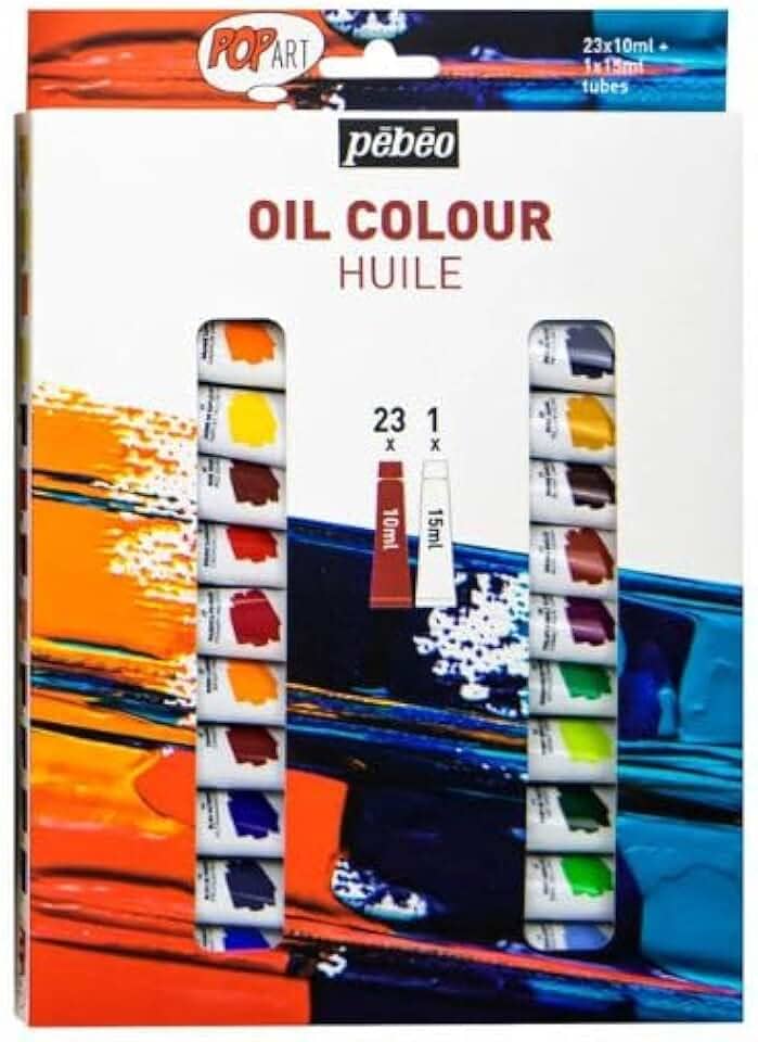 Tinta A Óleo Pébéo Pop Art 24 Cores Mix