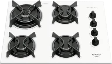 Cooktop Supreme Dako a Gás Branco 4 Bocas Bivolt