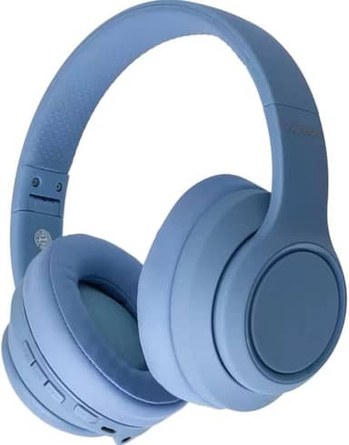 Fone de Ouvido Estéreo Sem Fio Headphone Bluetooth - Redução de Ruído e Longa Duração de Bateria com 18 horas de Bateria, Carregamento Rapido, Design Dobrável (Azul)