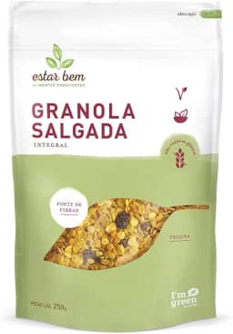 Estar Bem Granola Salgada Integral Sem Glúten 250G