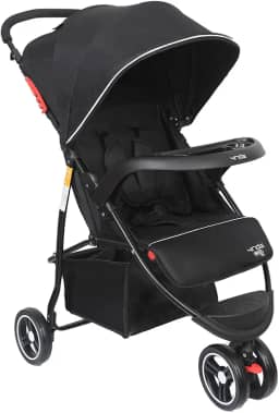 Maxi Baby Carrinho de Bebê 3 Rodas Passeio 4RIDE (Até15kg) (Preto)