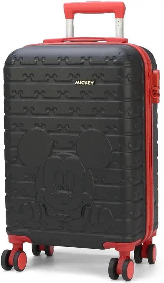 Mala de Viagem Media Mickey Mouse Preto Rodas360 23Kg Luxcel