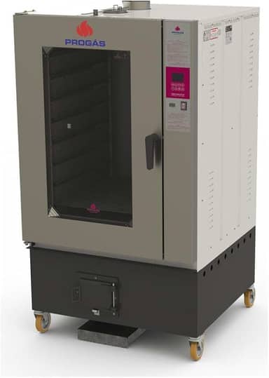 Forno Turbo a Lenha 8 Esteiras PRTLF-8000ST - Fornalha Frontal - Progás Lenha - Fornalha Frontal