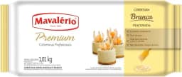 COBERTURA FRACIONADA PREMIUM BRANCA 1,01KG MAVALÉRIO