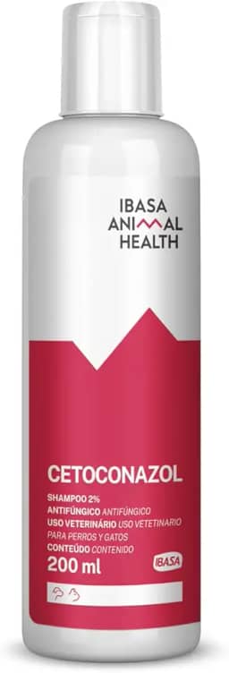 Ibasa Shampoo Antifúngico Cetoconazol Para Cães E Gatos 200Ml