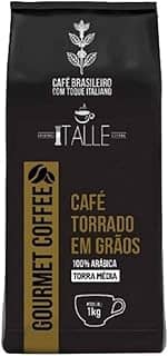 Torras Médias de Café Arábica 100% da Tale Coffee Roasters Café em Grao Torrado Expresso Arábica Torra Media Grãos 1kg Gourmet Cafe Italle