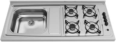 Pia C/Fogão A Gás GhelPlus C3 4 Queimadores Acendimento Automático