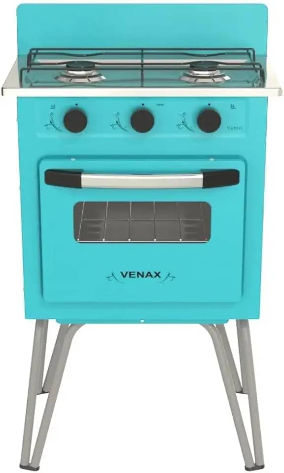 FOGAO A GAS GEMINI 2 Q VETRO VERDE GAS GLP