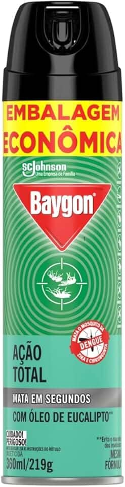 Baygon Inseticida Aerosol Ação Total Eucalipto 360ml