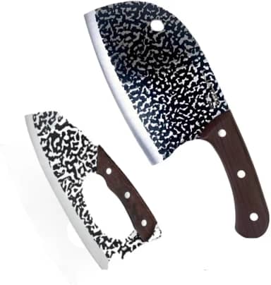 Cutelo de Carne de Alto Carbono Faca Osso Pesado Corte Premium Profissional Açougueiro(Só faca)