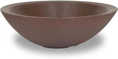 Vaso Bacia Grande Polieitleno Decorativo Rosa do Deserto Cactos Suculentas N4 (Marrom)