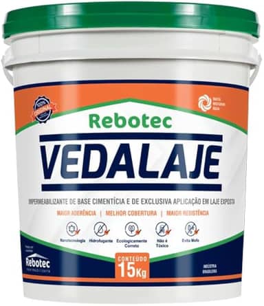 Vedalaje Rebotec Impermeabilizante 15Kg Para Laje Original