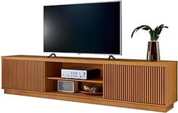 Rack para Tv de Até 75 Polegadas Ripado 2 Portas Valencia Mavaular Naturalle