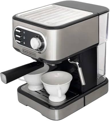 BLACK+DECKER Cafeteira Elétrica, Compatível com Cápsulas Nespresso e Dolce Gusto, Até 2 Xícaras de Café Simultâneas, 110 V, Modelo CE1100G-BR