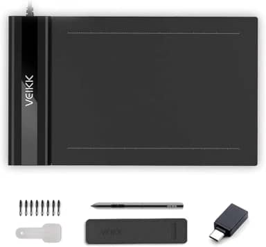 VEIKK S640 Mesa Digitalizadora Para Telefone Android, 6,5x4 Polegadas Tablet Gráfico Para Mac Windows Chrome Andorid OS