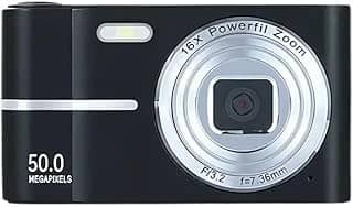 Câmera Digital De Alta Definição Vintage 16x Zoom 2.7k 50 Mp