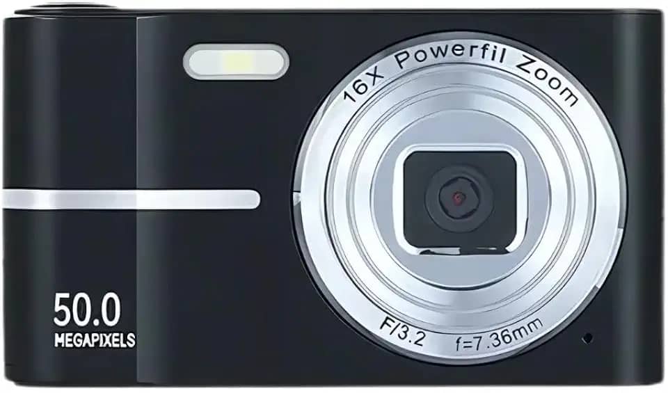 Câmera Digital De Alta Definição Vintage 16x Zoom 2.7k 50 Mp