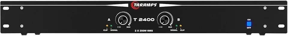 Amplificador Profissional Taramps T 2400 (2 Canais de 200 Watts 4 Ohms)