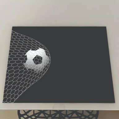 Jogo Americano Futebol para Mesa Posta Impermeável em – Kit com 2 4 6 10 ou 12 Unidades (Futebol 04,6 Peças)