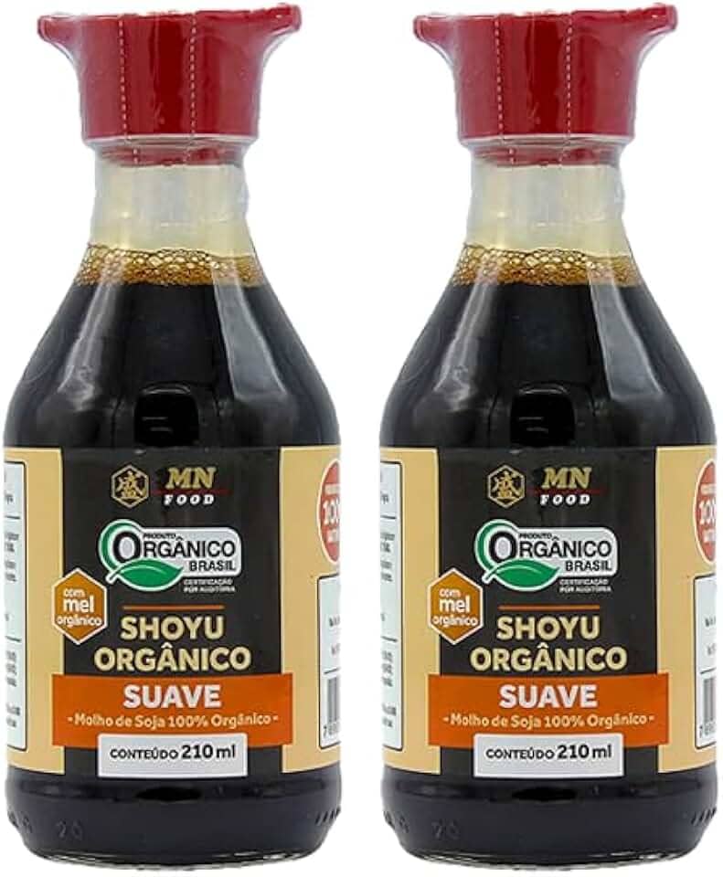 Kit 2X: Shoyu Orgânico Suave MN Food 210ml
